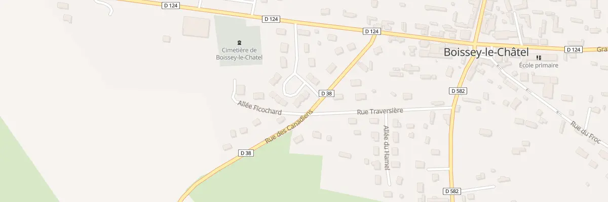 Plan du 2 Res des Canadiens à Boissey-le-Châtel