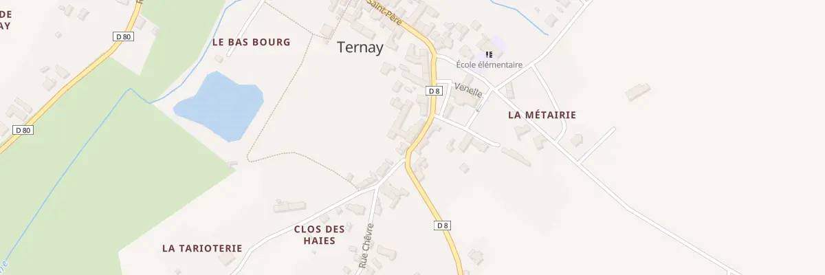 Plan du 42 Le Bourg à Ternay