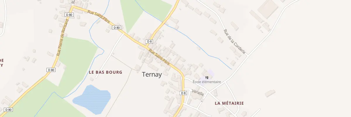 Plan du 121 Le Bourg à Ternay