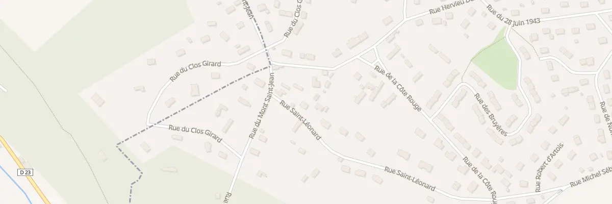 Plan du 5 Rue Saint Leonard à Beaumont-le-Roger