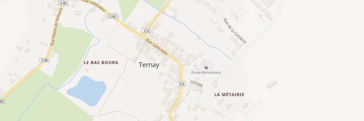 Plan du 124 Le Bourg à Ternay