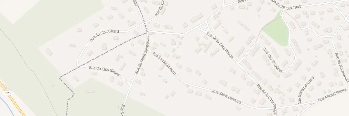 Plan du 7 Rue Saint Leonard à Beaumont-le-Roger