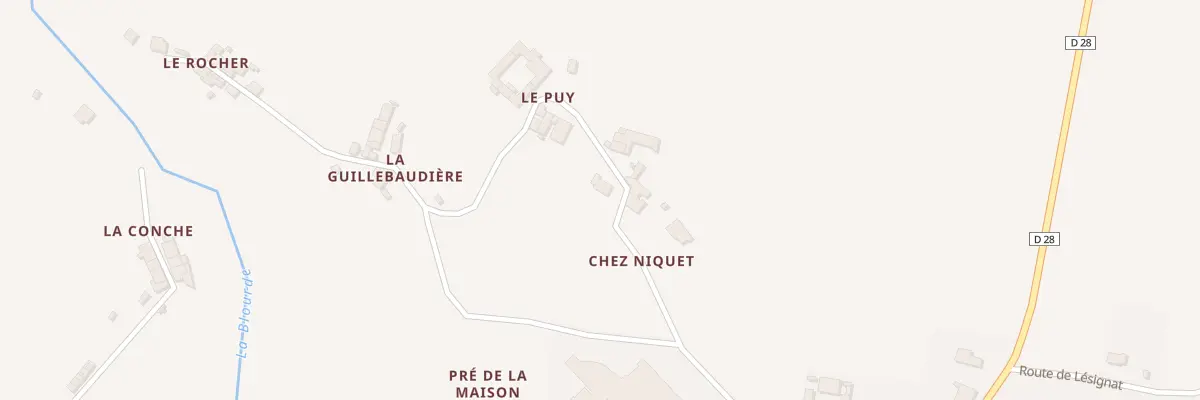 Plan du 2 Chez Niquet à Luchapt