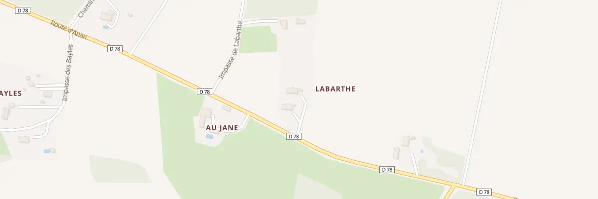 Plan de Labarthe à Puymaurin