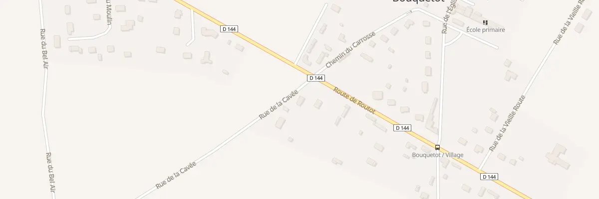 Plan du 35 Rue de la Cavée à Bouquetot