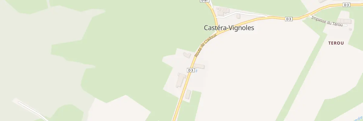 Plan du 1 Rte de Ciadoux à Castéra-Vignoles