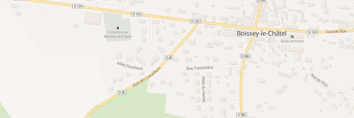 Plan du 16 Rue Traversiere à Boissey-le-Châtel