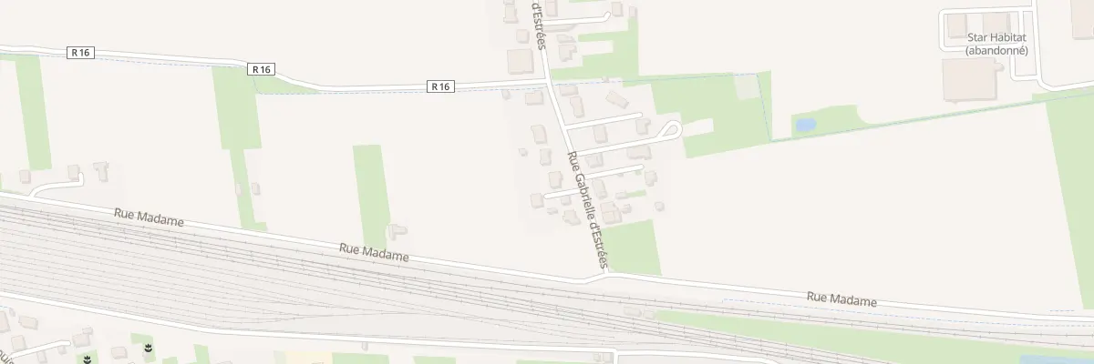Plan du 16 Rue Gabrielle d’Estrées à La Ville-aux-Dames