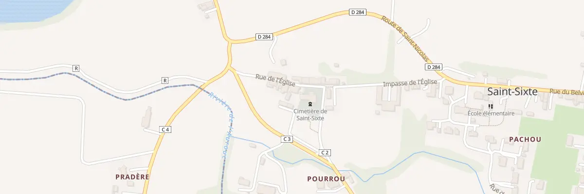 Plan du 108 Rue de l’Eglise à Saint-Sixte