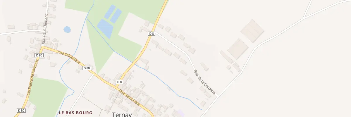 Plan du 8 Rue de la Corderie à Ternay