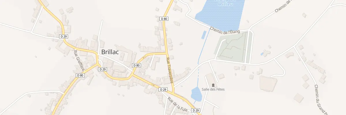 Plan du 3 Rue Traversiere à Brillac