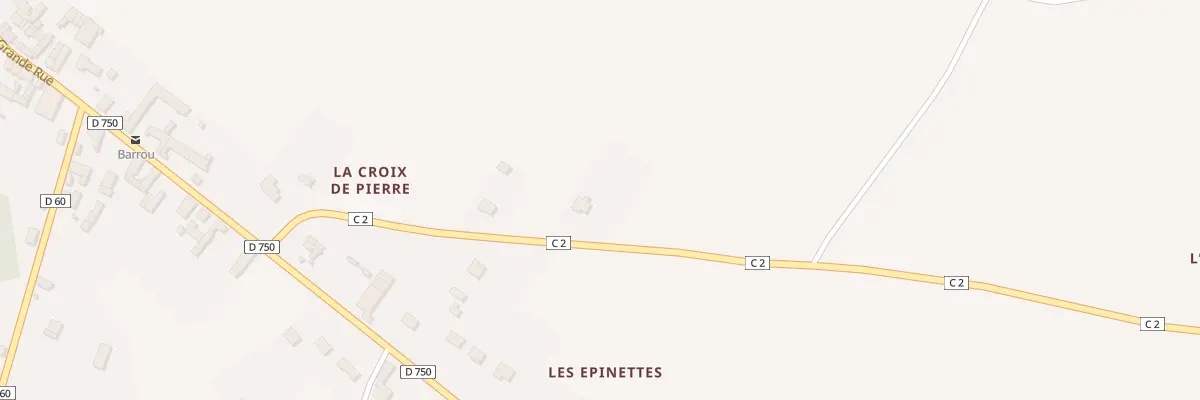Plan du 9 Rte de Chaumussay à Barrou