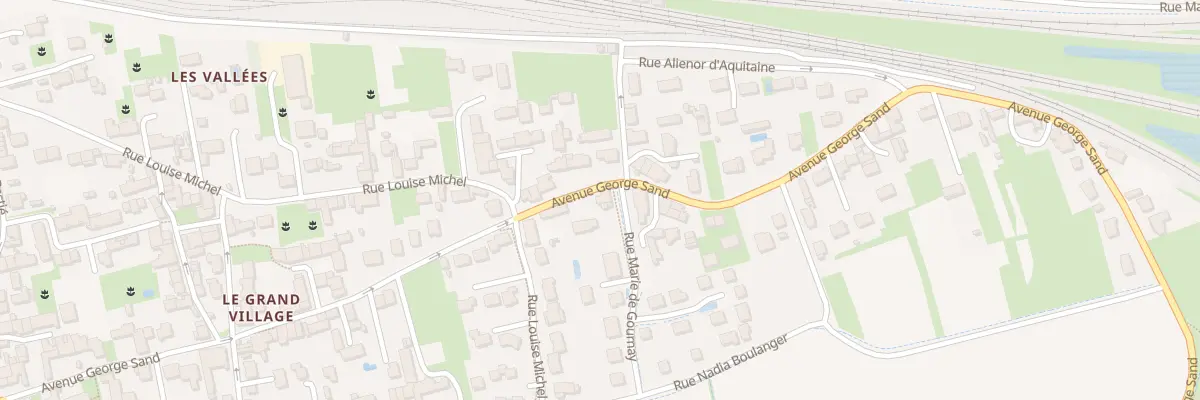 Plan du 164 Av George Sand à La Ville-aux-Dames
