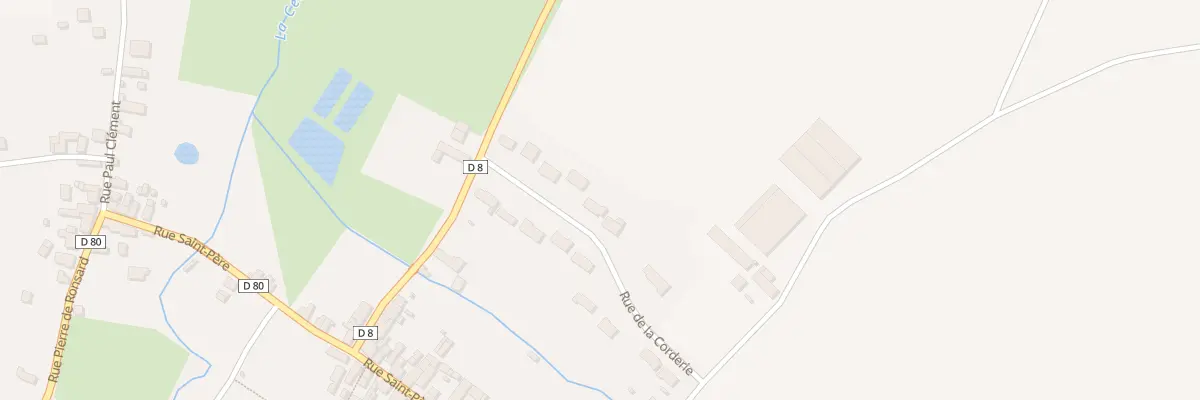 Plan du 9 Rue de la Corderie à Ternay
