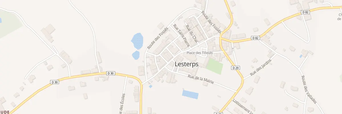 Plan du 13 Rue de l’Abbatiale à Lesterps