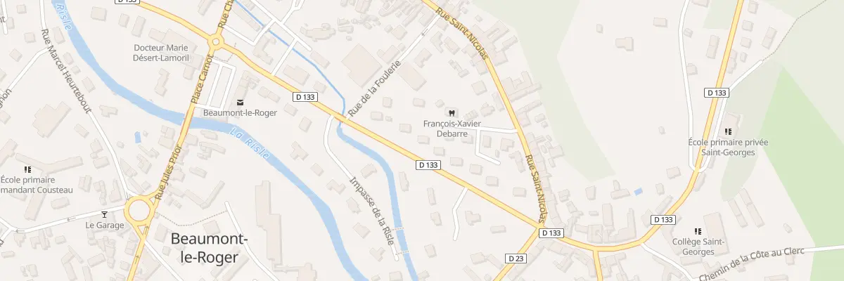 Plan du 11 Bd Georges de Boisgelin à Beaumont-le-Roger