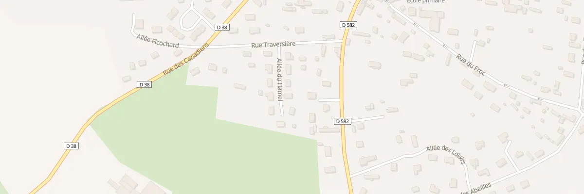 Plan du 5 All du Hamel à Boissey-le-Châtel