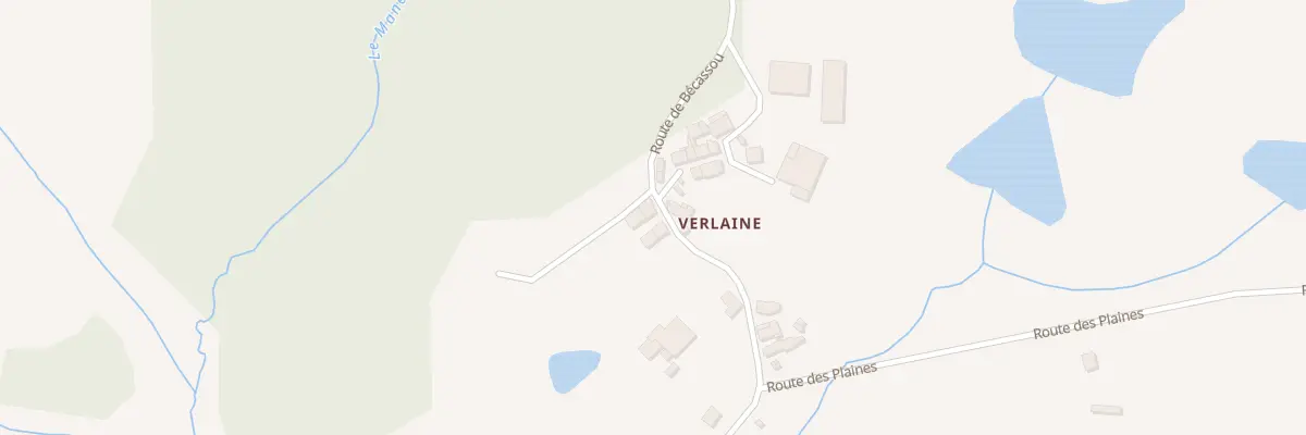 Plan du 1329 Rte de Bécassou à Champs-Romain
