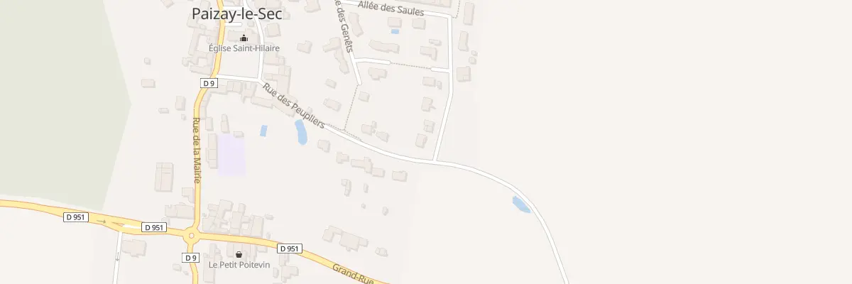 Plan du 12 All des Saules à Paizay-le-Sec