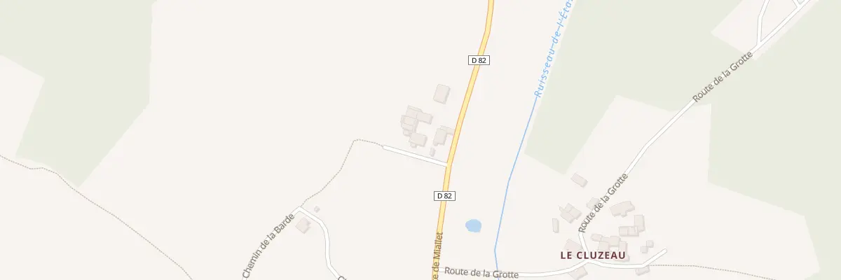Plan du 183A Le Cluzeau à Villars