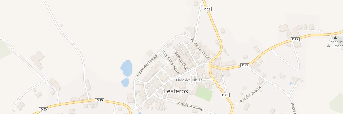 Plan du 8 Rue Saint Pierre à Lesterps