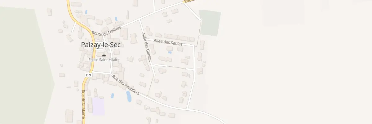 Plan du 6 All des Saules à Paizay-le-Sec