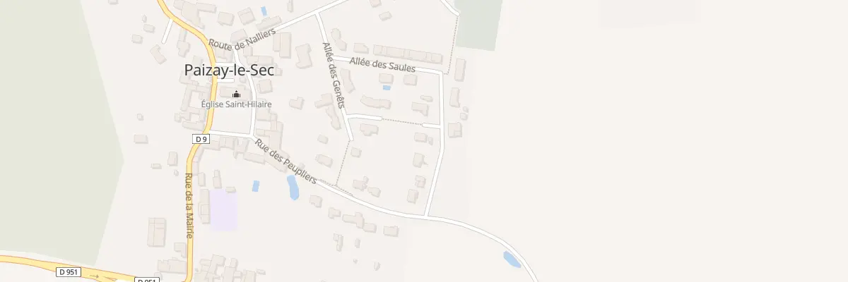 Plan du 8 All des Saules à Paizay-le-Sec