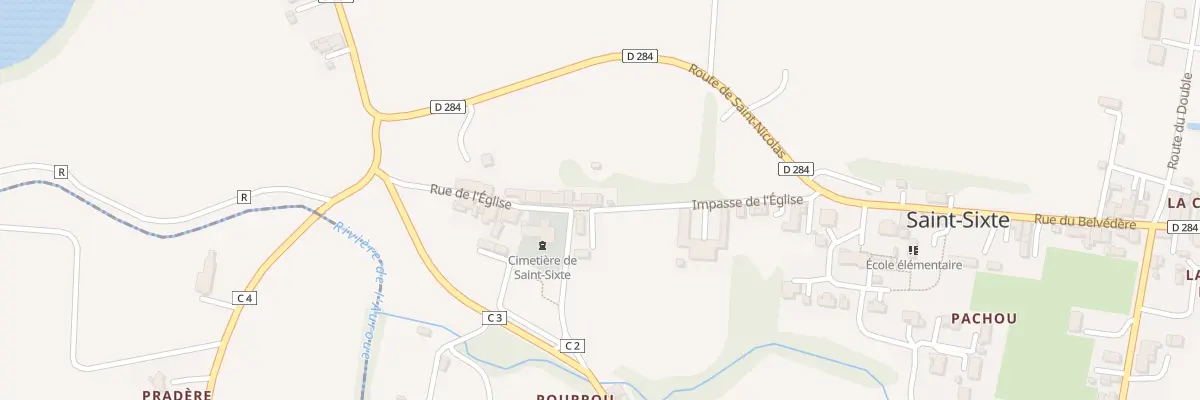 Plan du 202 Imp de l’Eglise à Saint-Sixte
