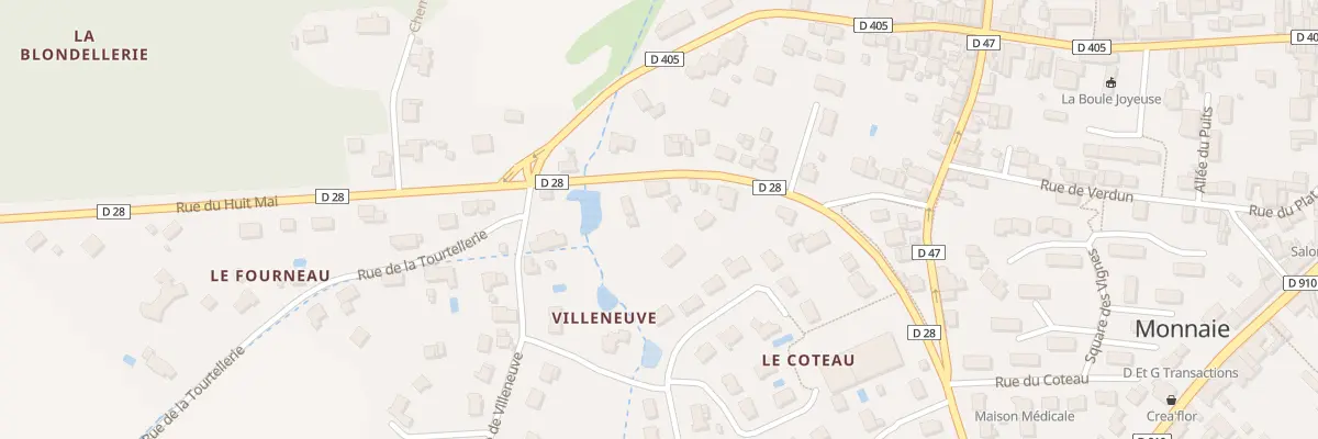 Plan du 10 Rue du Huit Mai à Monnaie