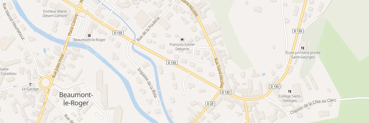 Plan du 7 Bd Georges de Boisgelin à Beaumont-le-Roger