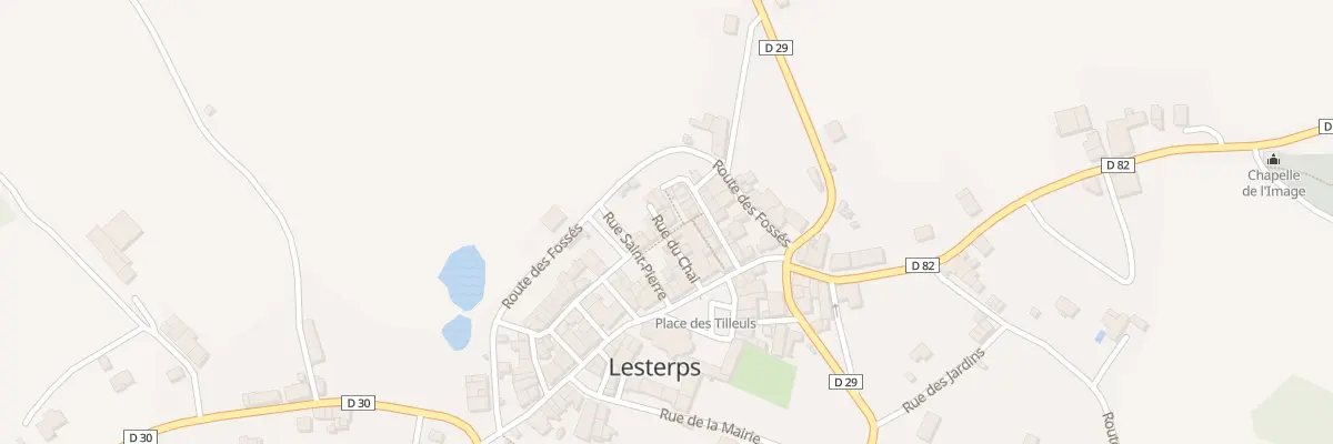 Plan du 6 Rue Traversiere à Lesterps