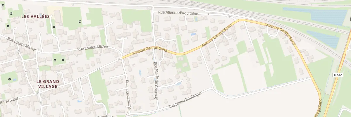 Plan du 176B Av George Sand à La Ville-aux-Dames