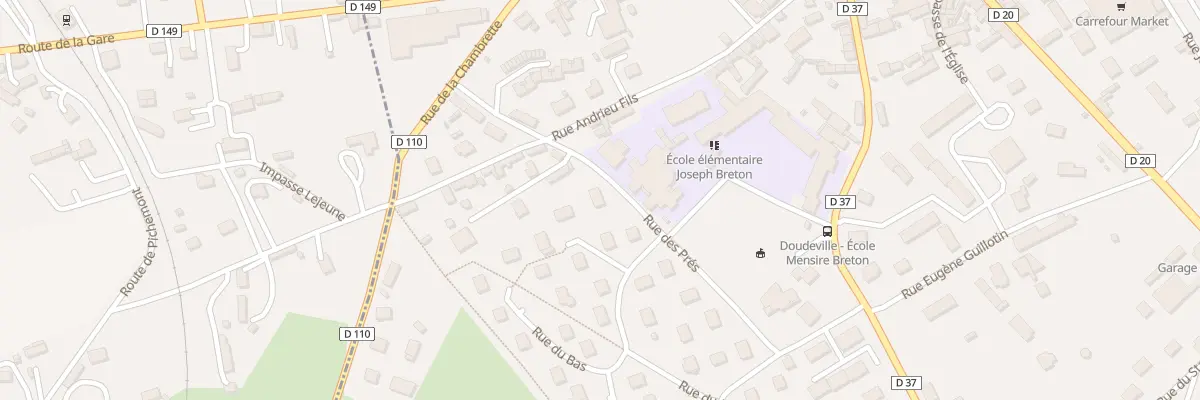Plan du 7 Rue des Prés à Doudeville
