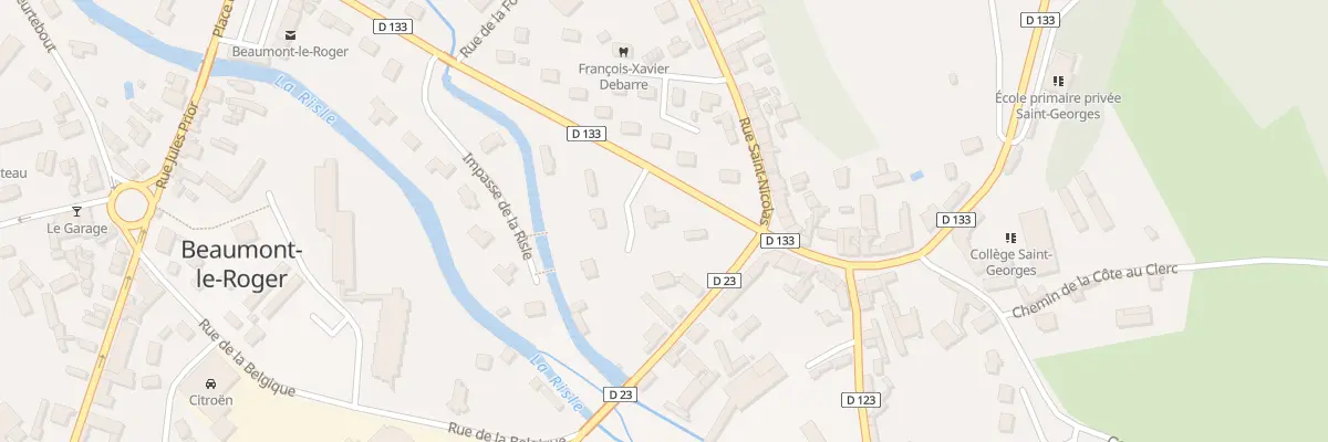 Plan du 2 Bd Georges de Boisgelin à Beaumont-le-Roger