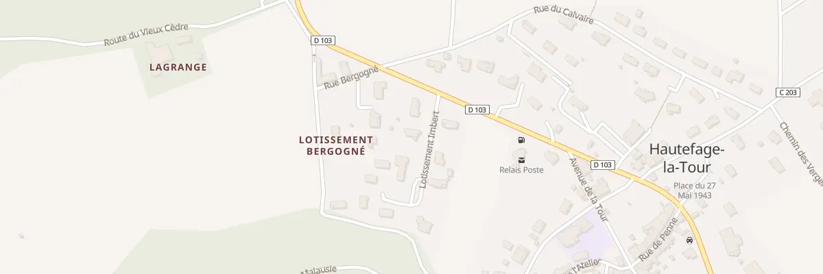 Plan du 3 Lotissement Imbert à Hautefage-la-Tour