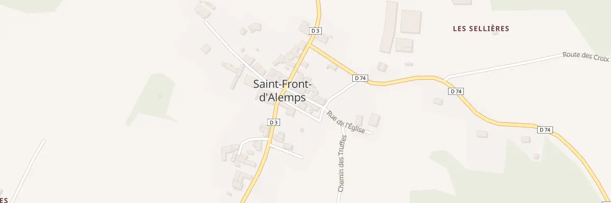 Plan du 15 Le Bourg à Saint-Front-d’Alemps