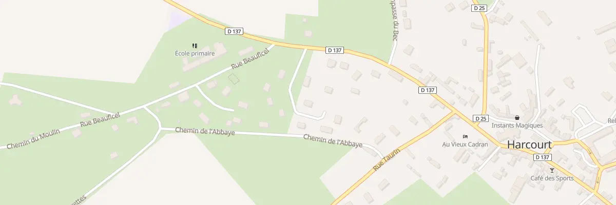 Plan du 11B Rue de la Liberation Aout 1944 à Harcourt