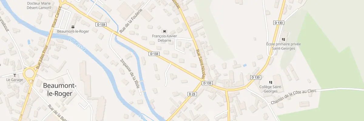 Plan du 3 Bd Georges de Boisgelin à Beaumont-le-Roger