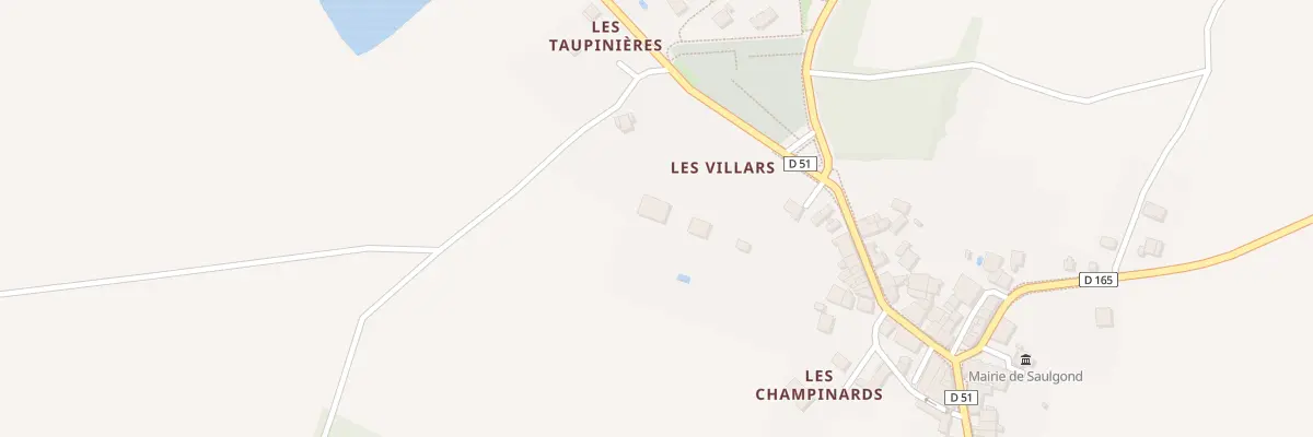 Plan du 5221 Les Villars à Saulgond