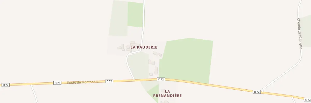 Plan du 2 Che de la Rauderie aux Hermites