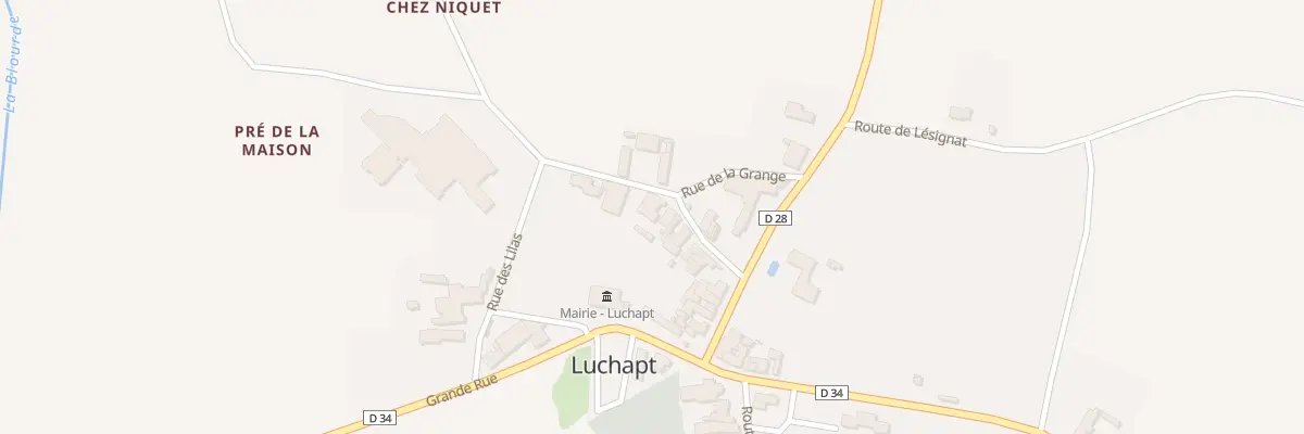 Plan du 11 Rue du Vieux Bourg à Luchapt