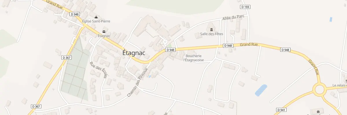 Plan du 29 Grand Rue à Étagnac