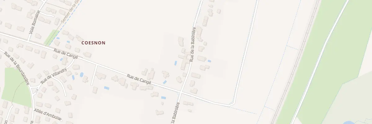 Plan du 22 Rue de la Babinière à Larçay