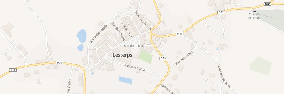 Plan du 5 Pl des Tilleuls à Lesterps