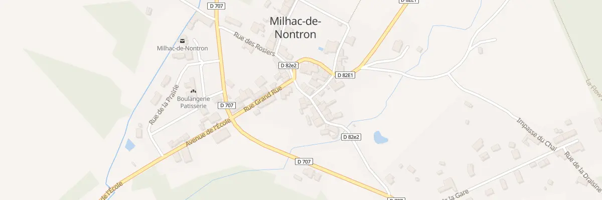 Plan du 2 Rue de la Fontaine à Milhac-de-Nontron