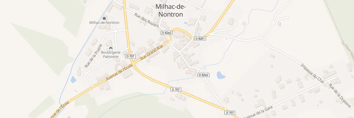 Plan du 6 Rue de la Fontaine à Milhac-de-Nontron