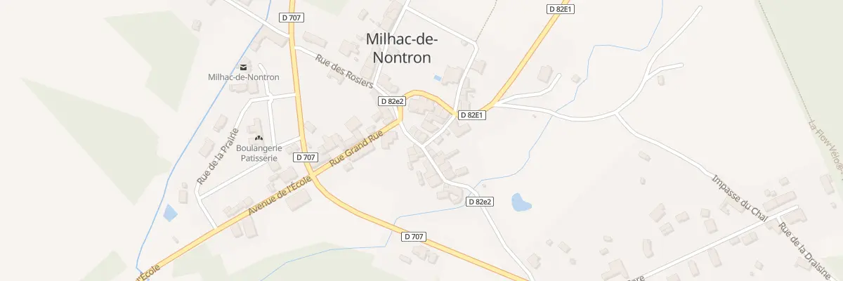 Plan du 3 Rue de la Fontaine à Milhac-de-Nontron