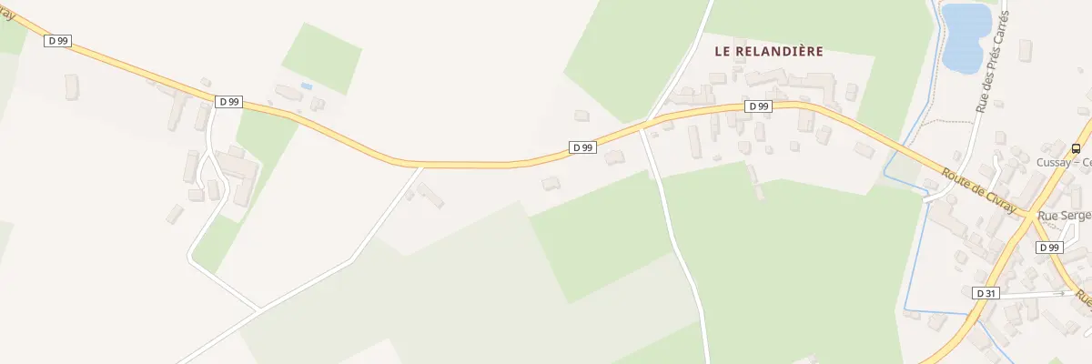 Plan du 34 Rte de Civray à Cussay