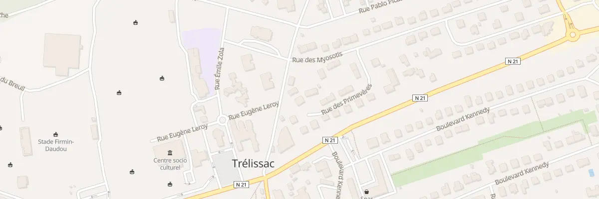 Plan du 16 Rue des Primevères à Trélissac