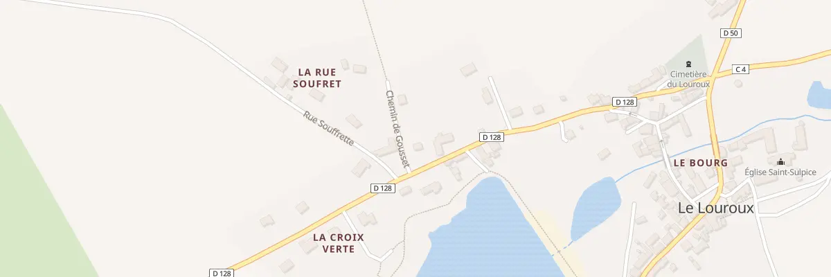 Plan du 2 Che de Gousset au Louroux